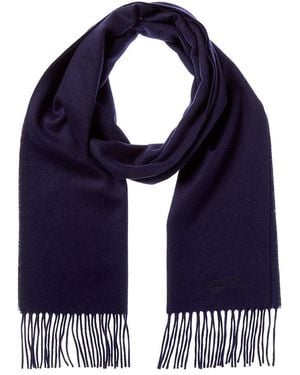 Brooks Brothers Solid Wool & Cashmere-Blend Scarf - Blue