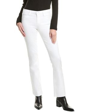 L'Agence Sneeki Low-Rise Trainer Straight Jean - White