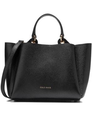 Cole Haan Midtown Small Leather Crossbody Tote - Black