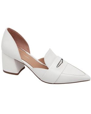 Linea Paolo Cache Leather Pump - White