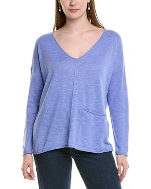 Eileen Fisher Linen-Blend Jumper - Blue