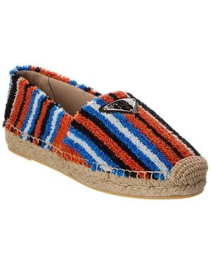 Prada Terry Cloth Espadrille - Blue