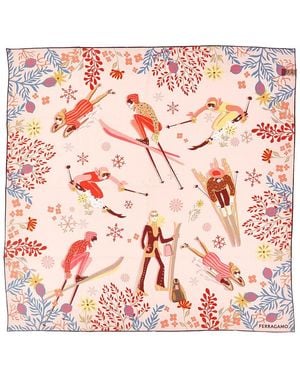 Ferragamo Silk Scarf - Pink