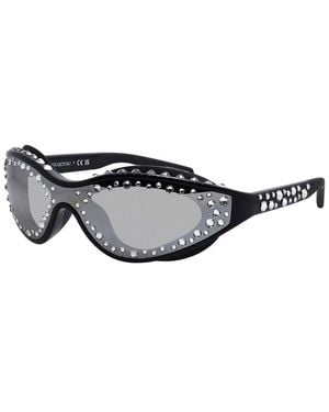 Swarovski Sk6024 42Mm Sunglasses - Black