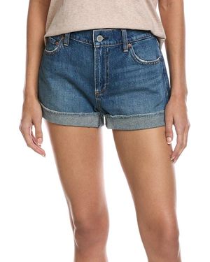 Alice + Olivia Trish Low-Rise Baggy Short - Blue