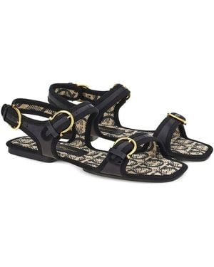 Ferragamo Nomadic Leather Sandal - Black