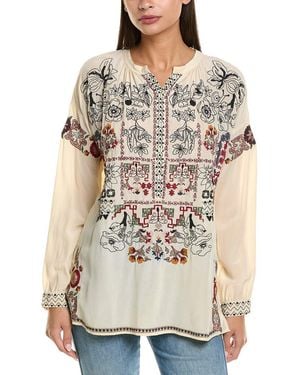 Johnny Was Niccola Silk Tunic - Natural