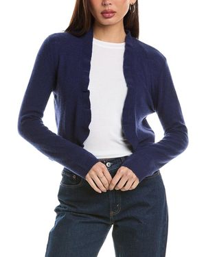 Hannah Rose Divine Ruffle Cashmere Bolero - Blue