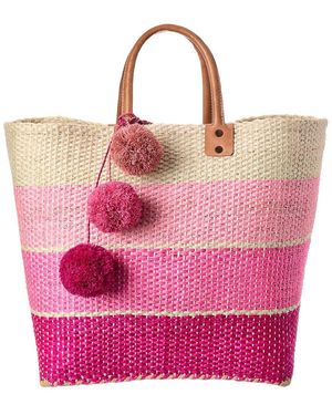 Mar Y Sol Samana Sisal Tote - Pink
