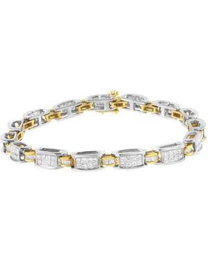 Haus of Brilliance 14K 3.00 Ct. Tw. Diamond Link Bracelet - Metallic