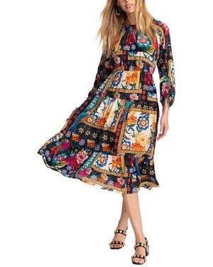 Johnny Was Brona Silk Dress - White