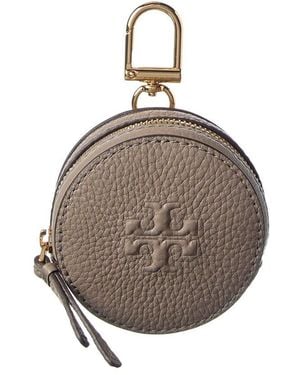 Tory Burch Thea Leather Coin Pouch - Metallic