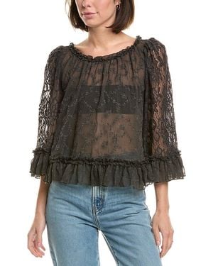 Free People Carly Cape Top - Black