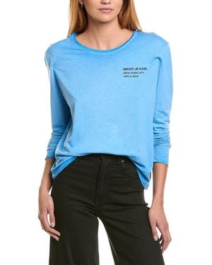 DKNY Simple Logo Sweatshirt - Blue