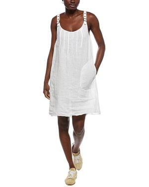 XCVI Pilar Linen Tank Dress - White