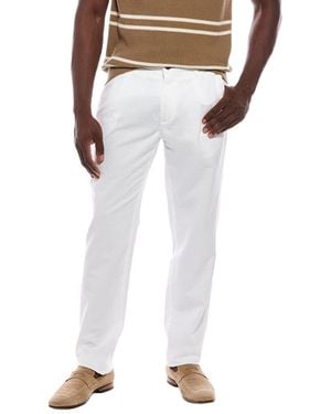 Canali Linen-Blend Sport Pant - White