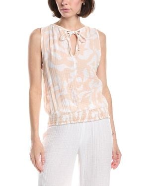 Michael Stars Janelle Tie Neck Tank - White