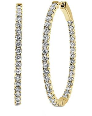 Forever Creations USA Inc. Forever Creations 14k 0.83 Ct. Tw. Diamond Hoops - White