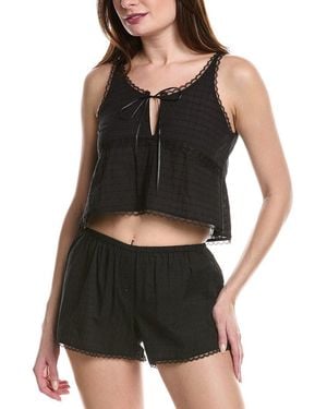 Andine Lulu Cropped Tank - Black