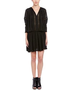 Free People Nomad Peasant Dress - Black