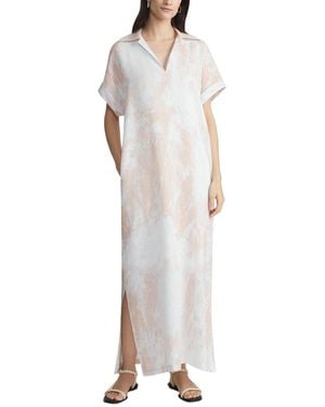 Lafayette 148 New York Linen Popover Duster - White