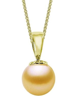 Pearls Imperial 14k 11-12mm Golden South Sea Pearl Necklace - Metallic