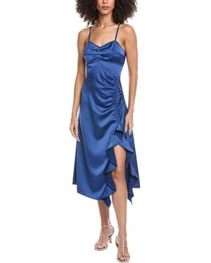 Sandro Woven Midi Dress - Blue