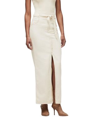 Hudson Jeans Tie Waist Maxi Skirt - Natural