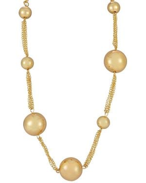 Chloe and Madison Jewelry Plated Choker Necklace - Metallic