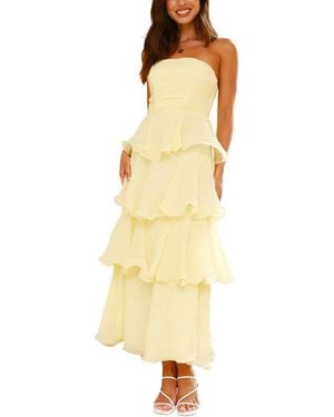 LEON GORI Midi Dress - Yellow