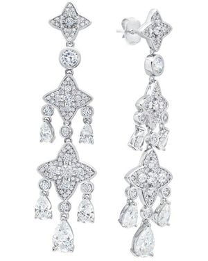 Crislu 4.34Mm Pearl Cz Earrings - White
