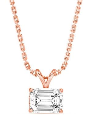 Amairah 14K 2.00 Ct. Tw. Lab-Grown Diamond Solitaire Pendant Necklace - White