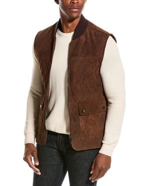 Isaia Suede Vest - Brown