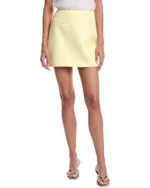 MILLY Cady Mini Skirt - Yellow
