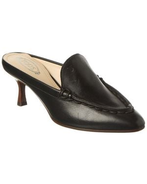 Tod's Leather Mule - Black