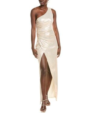 BCBGMAXAZRIA One-Shoulder Maxi Dress - Natural