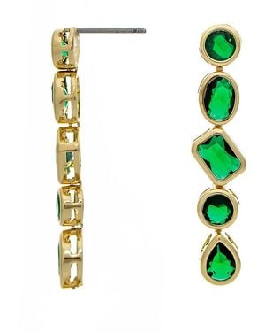 Rivka Friedman 18K Plated Cz Drop Earrings - White