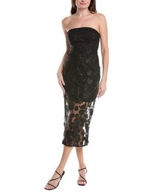 Sam Edelman 3D Rose Lace Dress - Black