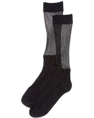 High Heel Jungle Glitter Shimmery Lights Socks - Black