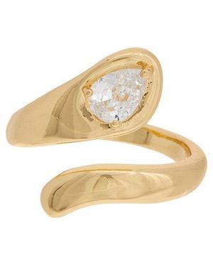 Rebecca Minkoff 14K Plated Cz Ring - Metallic