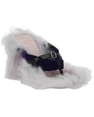 Burberry Canvas Sandal - Blue