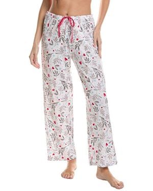 Hue My Heart Petals Long Pyjama Pant - White