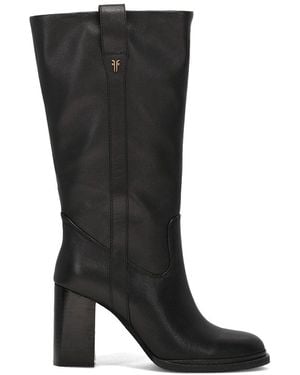Frye Alex Slouchy Mid Leather Boot - Black