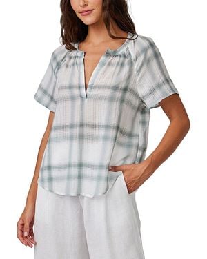 Bella Dahl Raglan Cap Sleeve Pullover - Grey