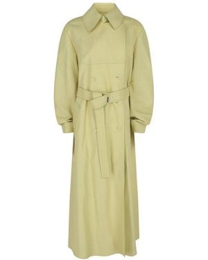 Givenchy Leather Trench Coat - Yellow