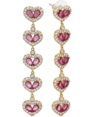 Eye Candy LA Cz Drop Earring - White