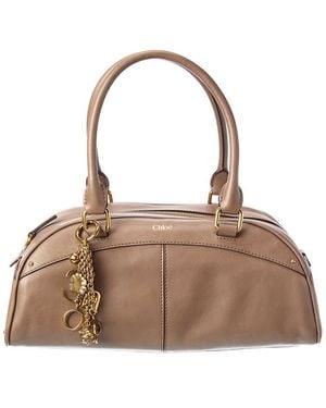 Chloé Leather Shoulder Bag - Brown