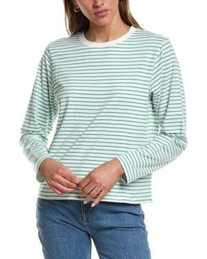 Ichi Ihmira Loose Knit T-Shirt - Green