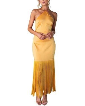 LEON GORI Midi Dress - Metallic