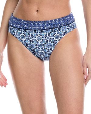 Tommy Bahama Terrazzo Tile High-Waist Bikini Bottom Bikini Bottom - Blue